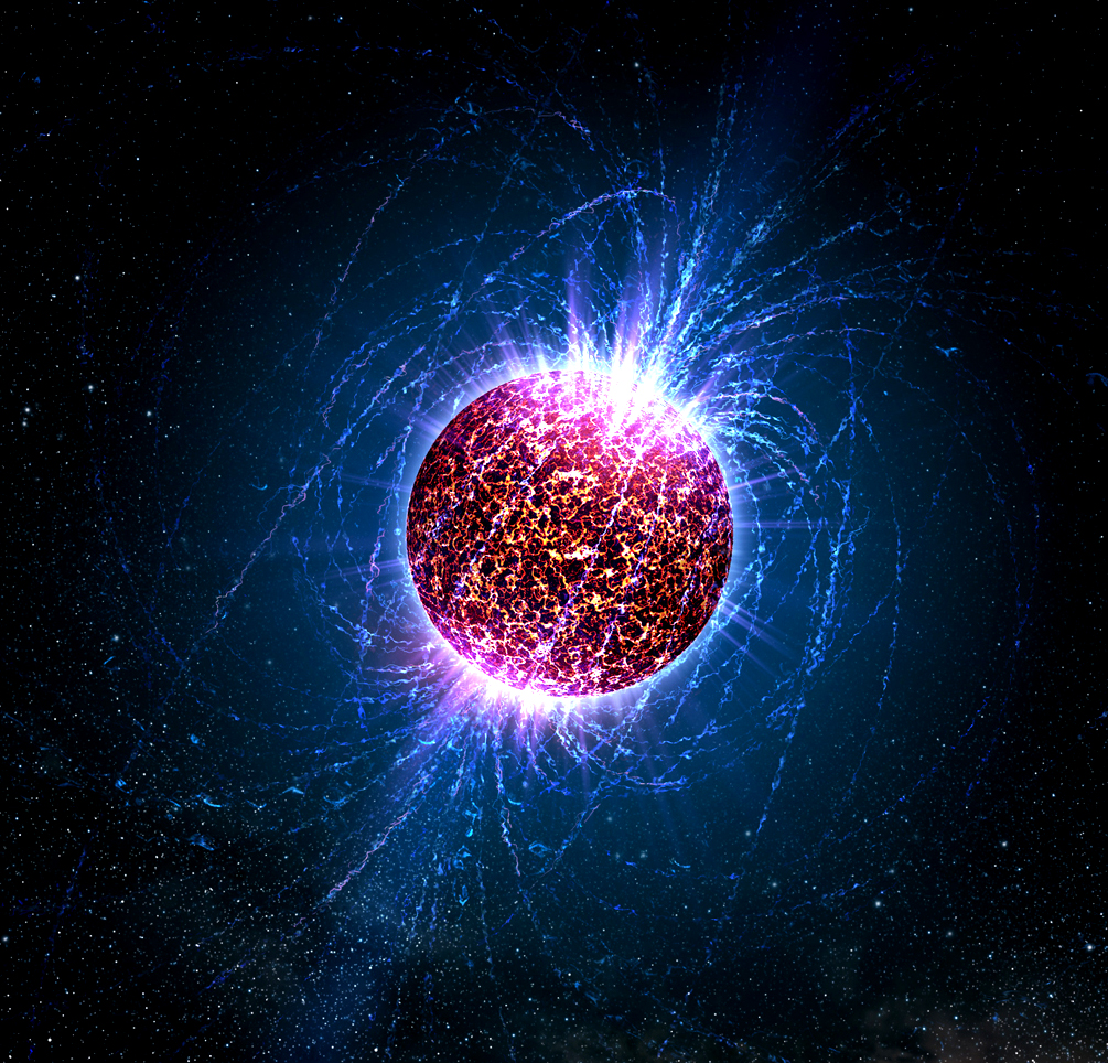 Illustration of a neutron star. Image credit: Casey Reed - Penn State University
