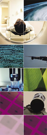 Technology image collage